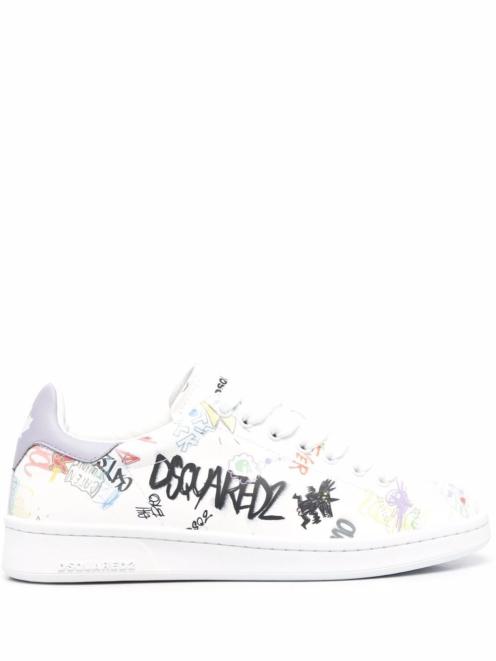 DSQUARED2 WOMEN Doodle Yankee Boxer Sneakers