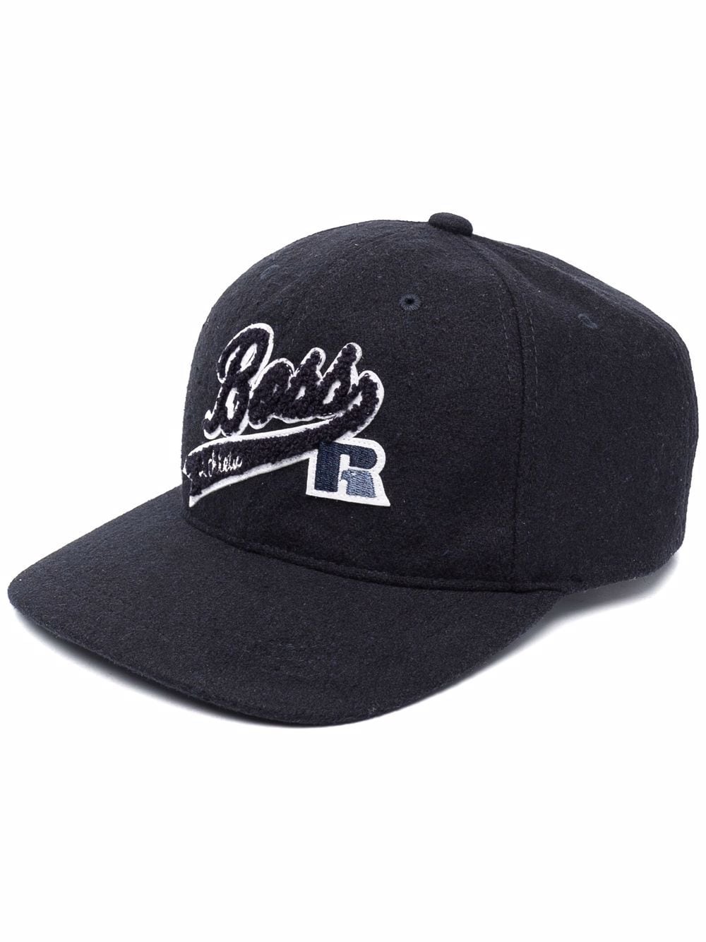 BOSS X RUSSELL ATHLETIC Patch-detail baseball cap Navy