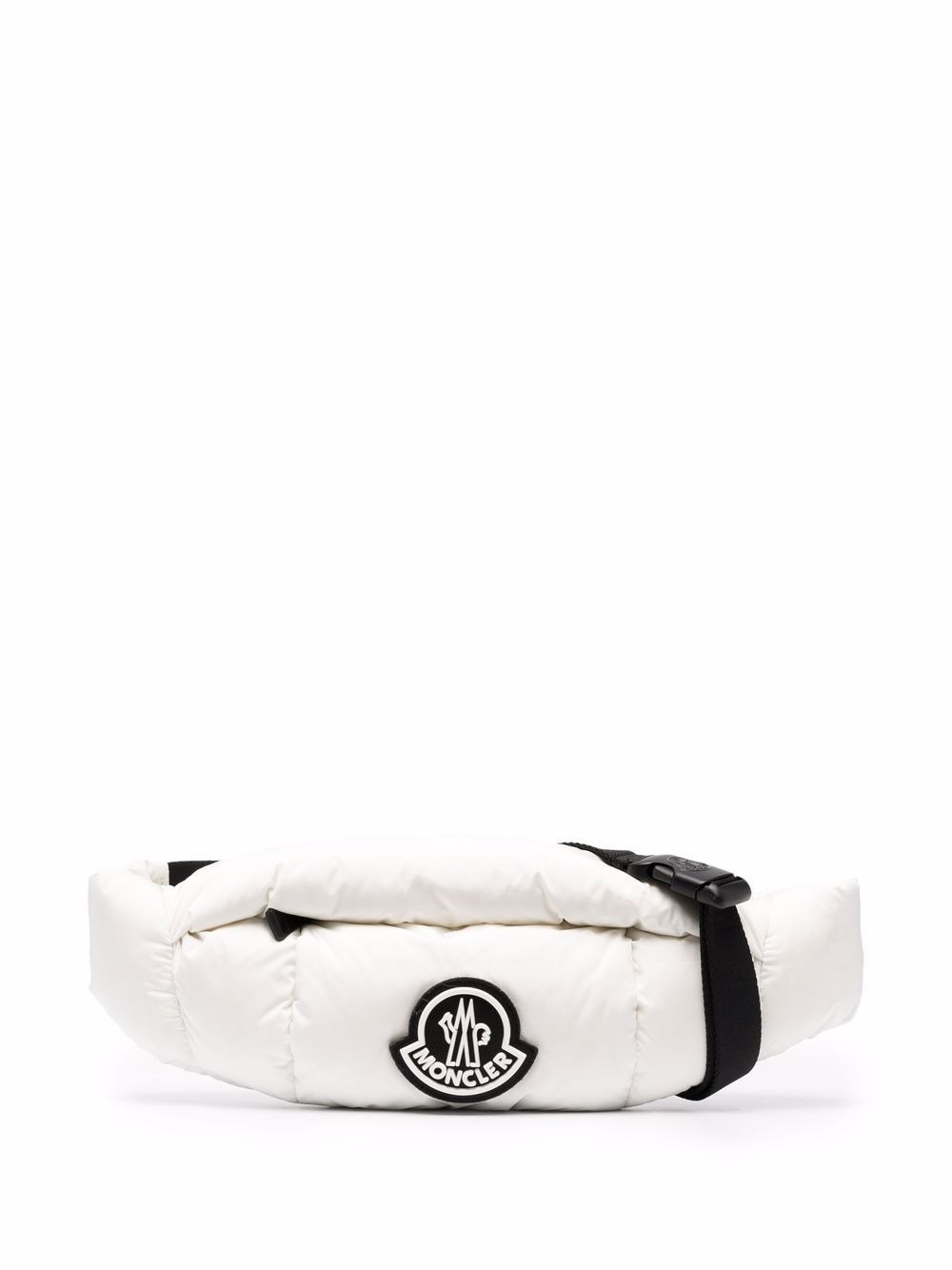 MONCLER logo Patch belt bag white