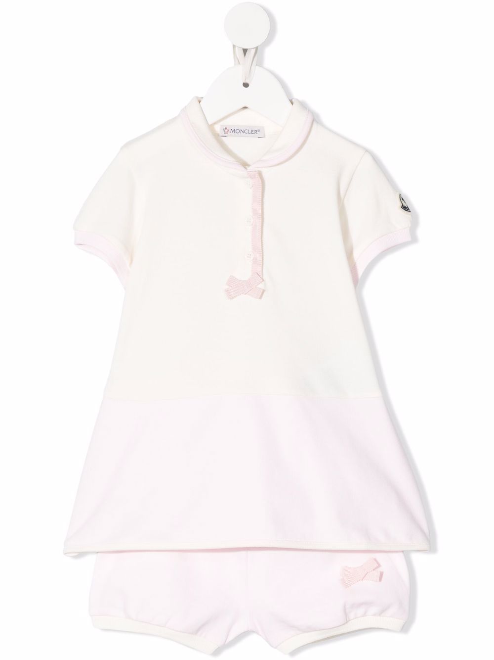 MONCLER BABY Bow Detail Set Pink