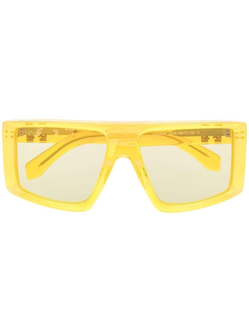 OFF-WHITE Alps oversize sunglasses Yellow