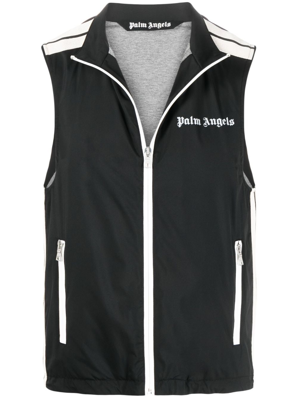 PALM ANGELS Classic Logo Track Vest Black