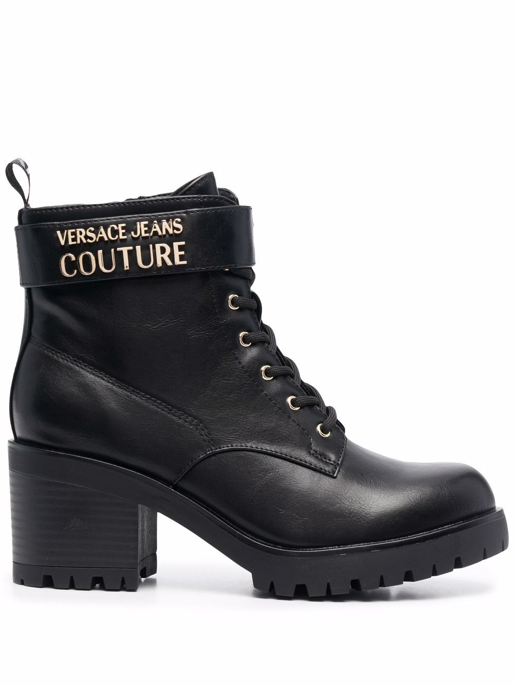 VERSACE WOMEN Chunky-heel lace-up boots