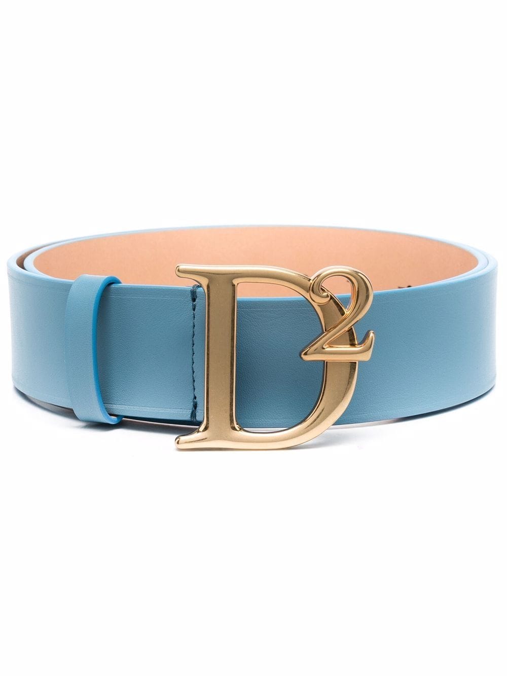 DSQUARED2 WOMEN D2 Leather Belt Blue