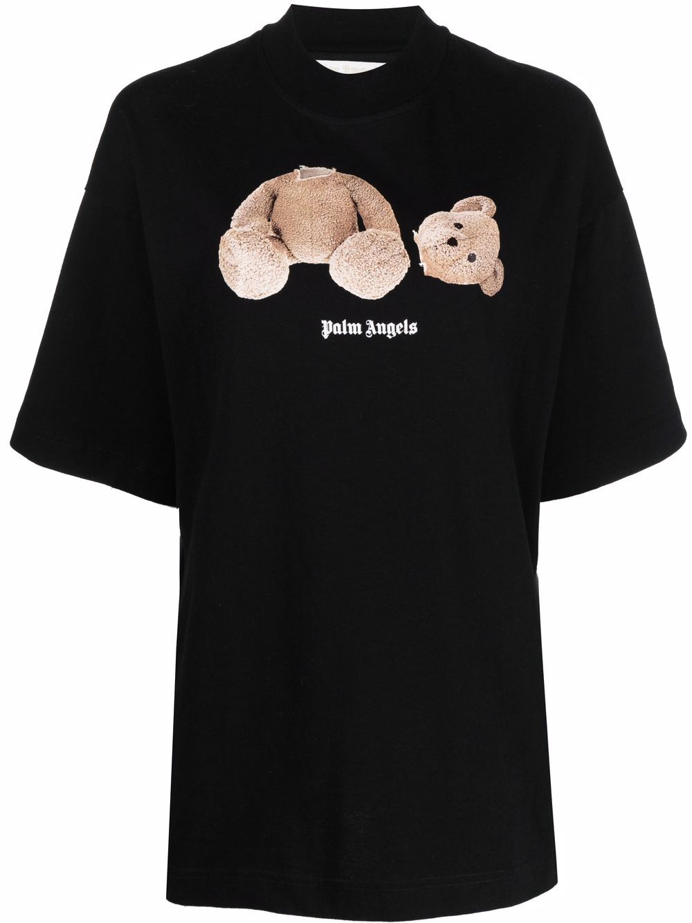 PALM ANGELS WOMEN Bear short-sleeve T-shirt Black