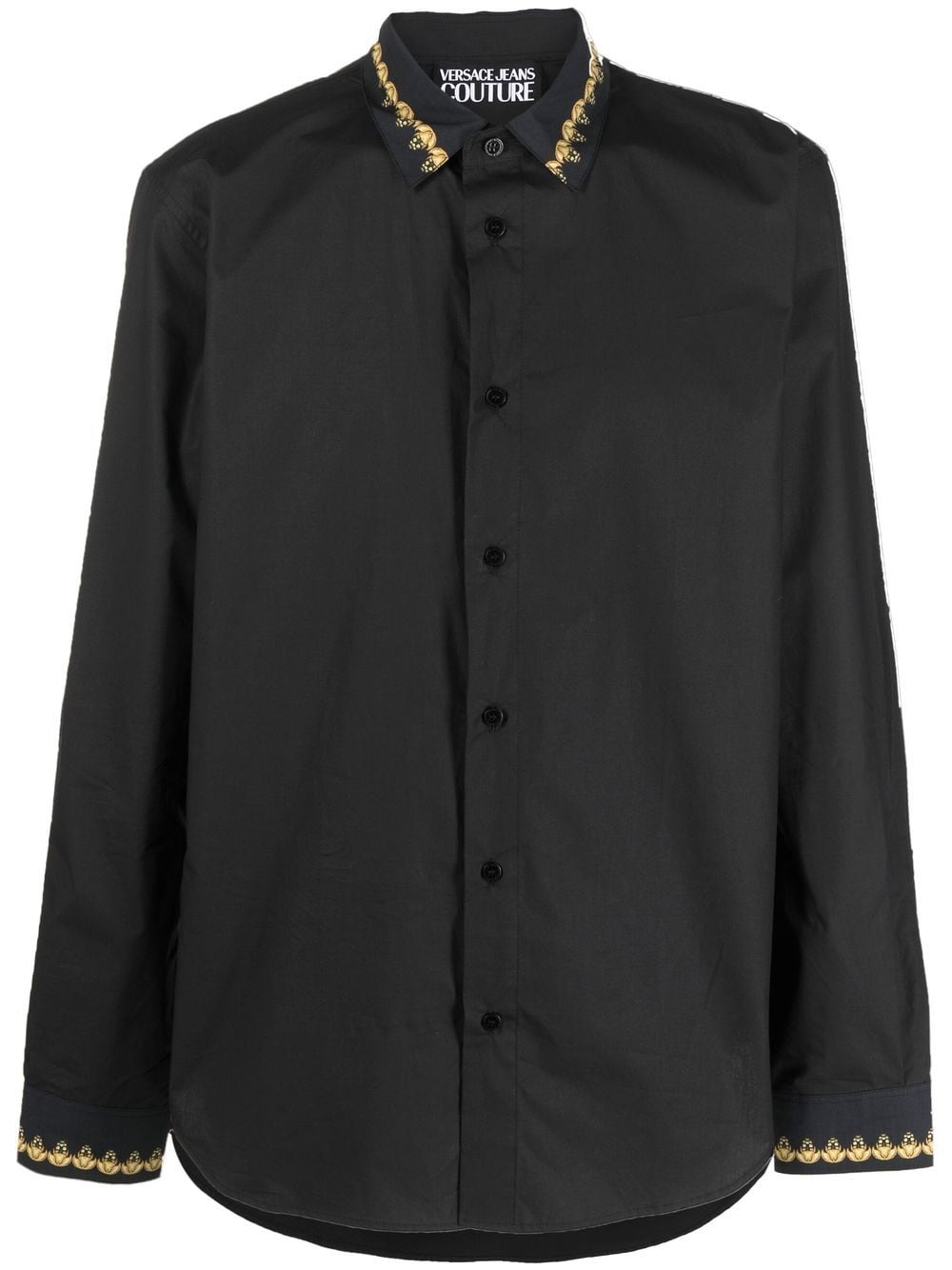 VERSACE Barocco Print Regular Fit Shirt Black