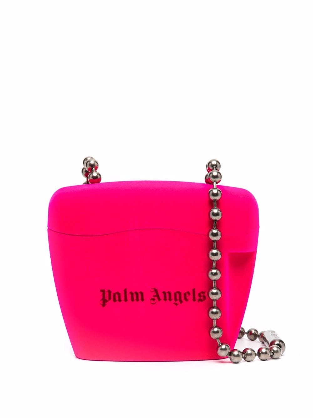 PALM ANGELS WOMEN Mini Flock Padlock Bag Pink