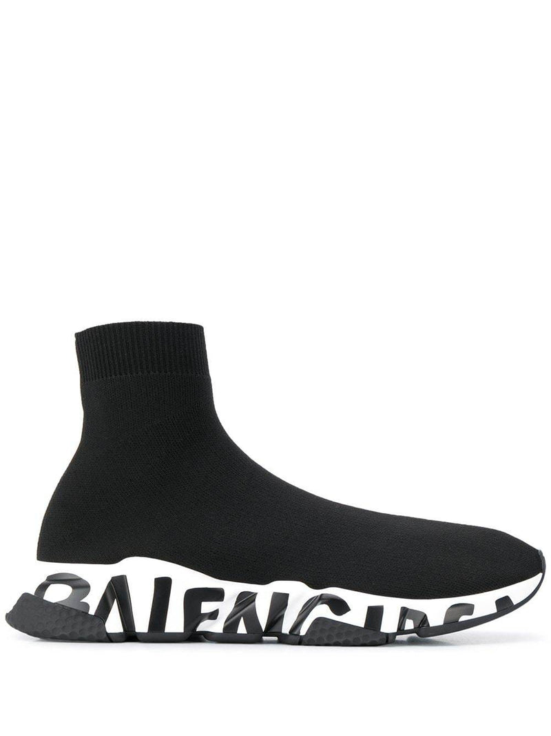 balenciaga black speed runners