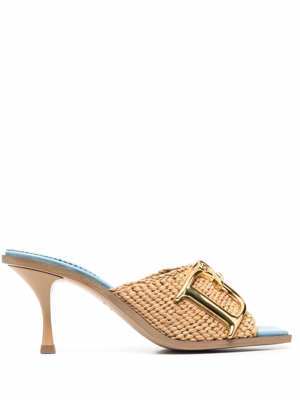 DSQUARED2 WOMEN D2 Logo Heel Mules