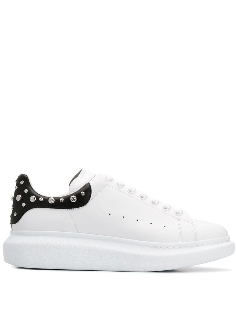 alexander mcqueen white studded oversized sneakers