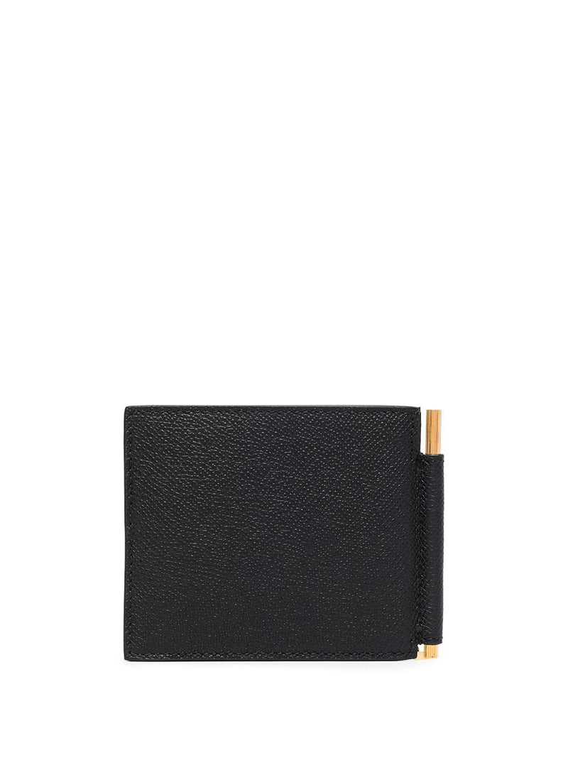 TOM FORD Money-clip leather wallet Black 