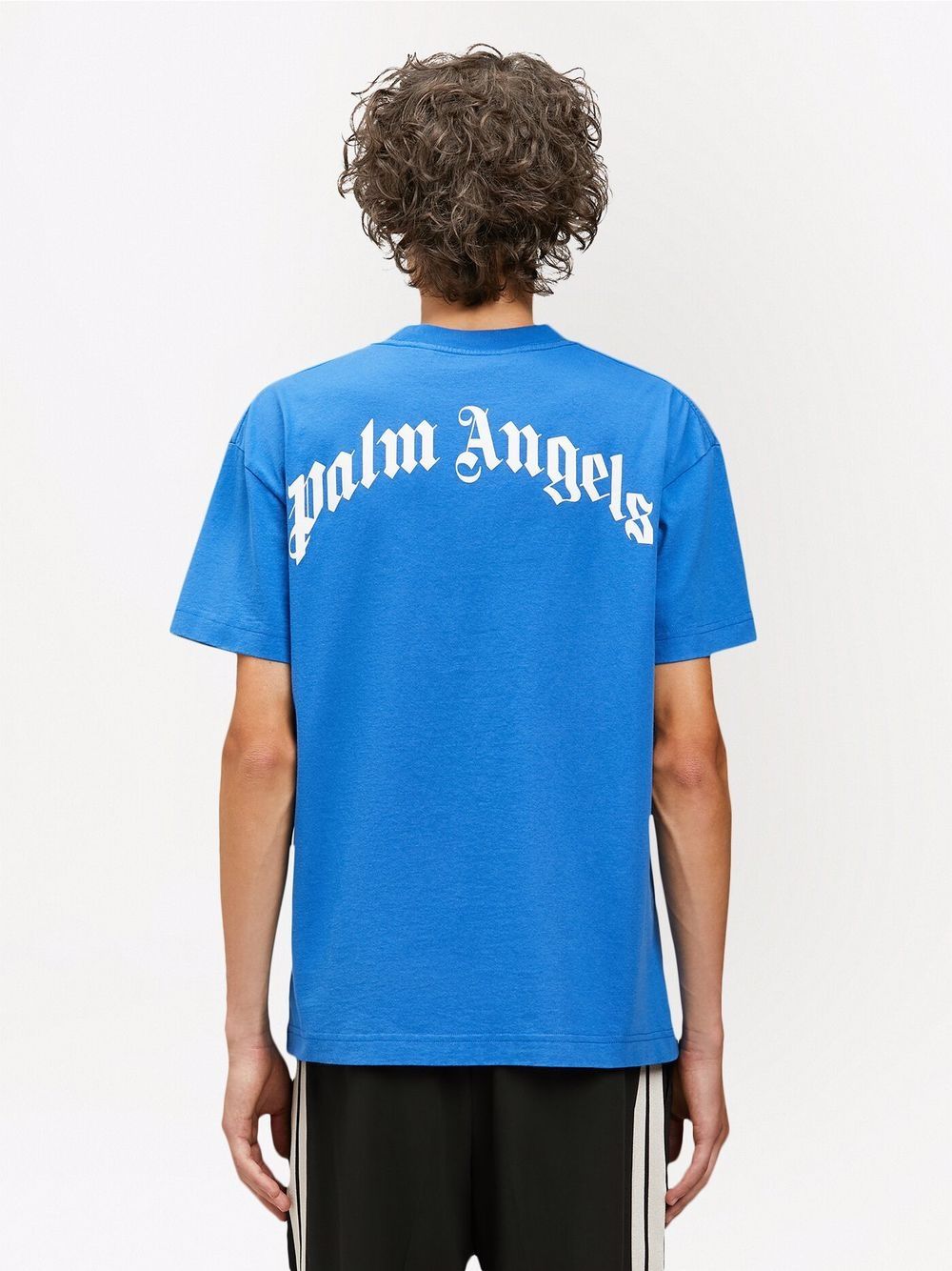 PALM ANGELS Shark Classic T-Shirt Blue | MAISONDEFASHION