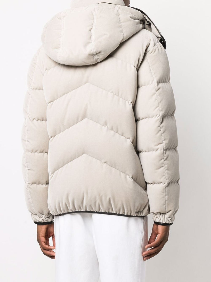 TOM FORD Velour Zip Up Down Jacket 