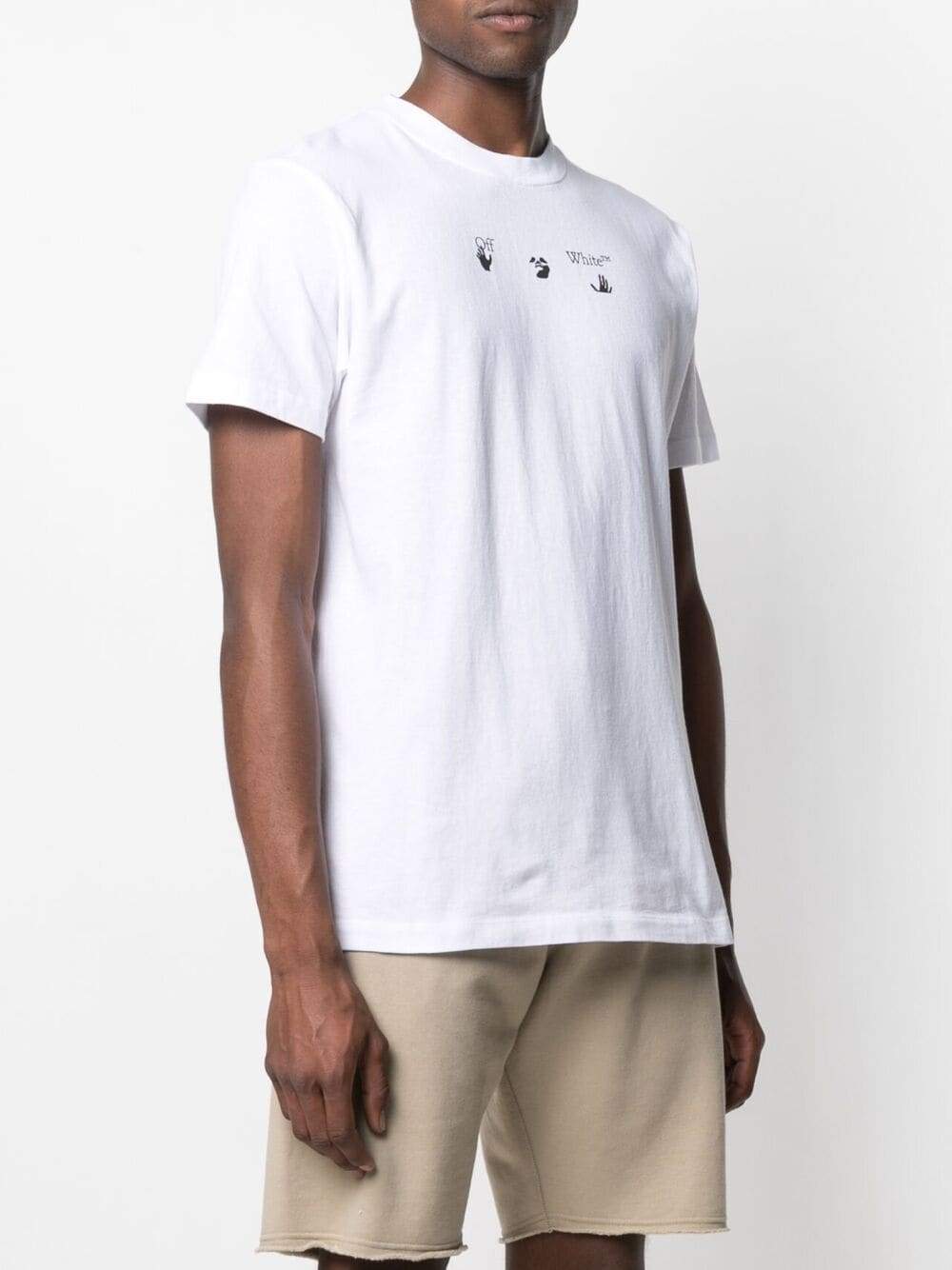 OFF-WHITE Red Marker Slim T-Shirt White | MAISONDEFASHION.COM