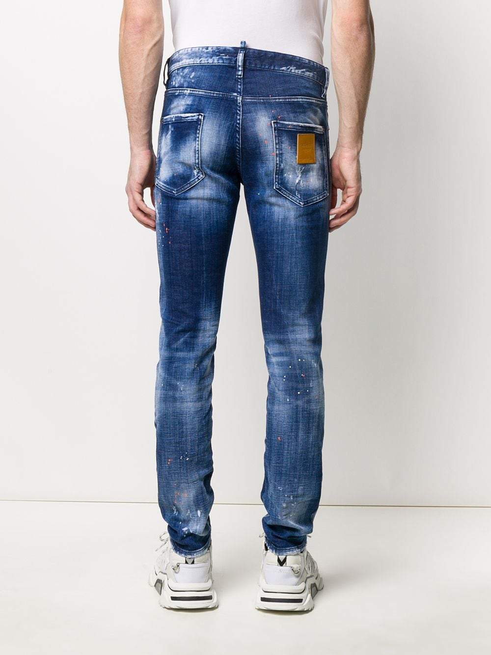 dsquared paint jeans