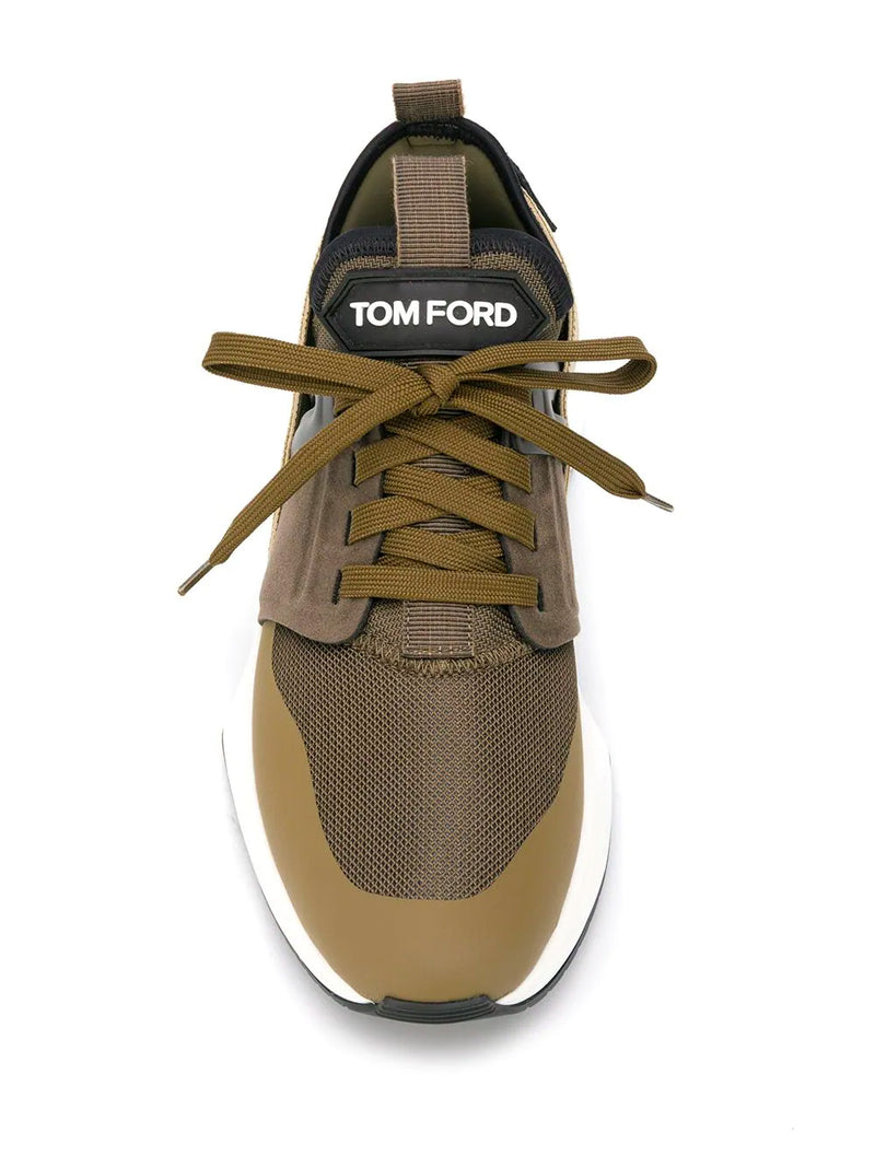 TOM FORD Jago Sneakers Low Top Green 