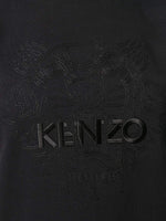 KENZO WOMEN Logo Embroidered T-Shirt Black - Maison De Fashion 