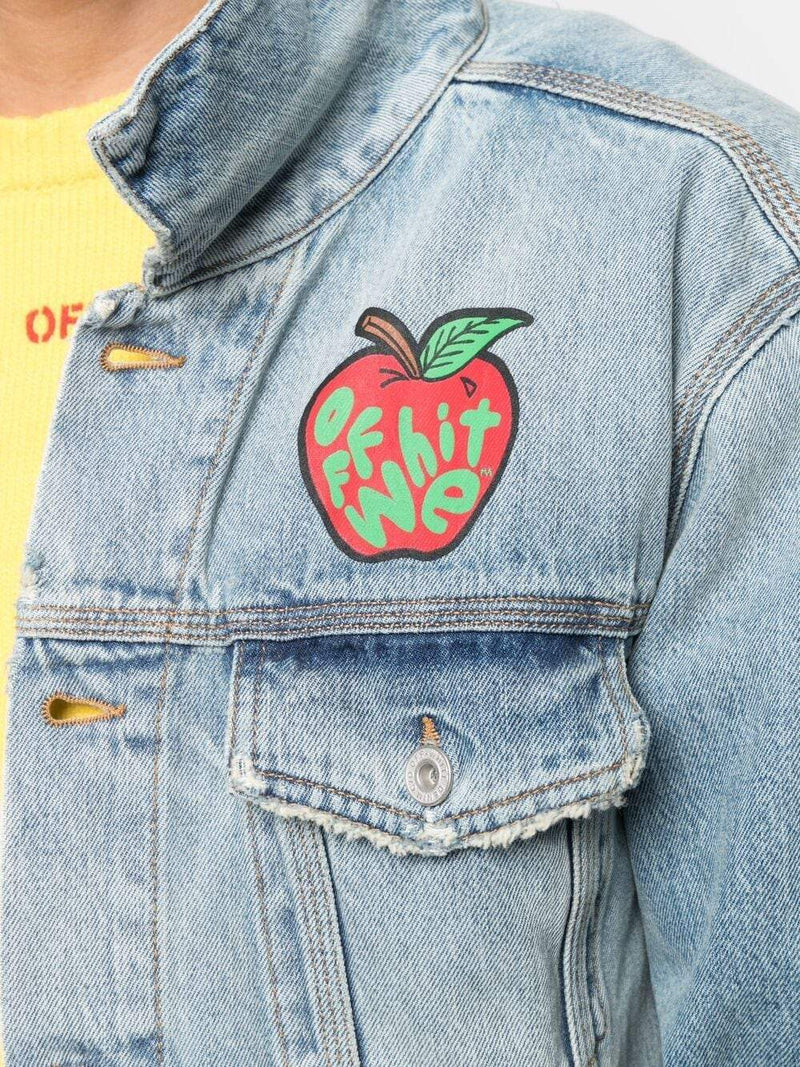 OFF-WHITE Apple Denim Jacket | MAISONDEFASHION.COM