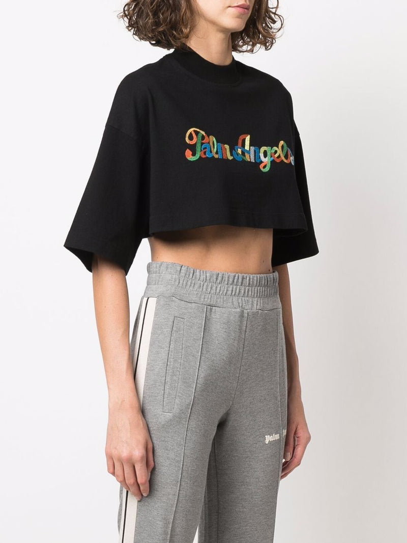 black palm angels crop top