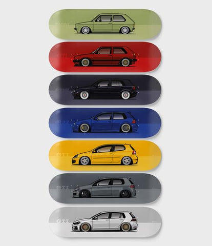 Volkswagen VW Golf mk skateboard series 