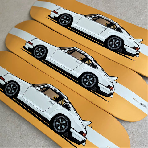 porsche DLS Singer skateboard deck wall art