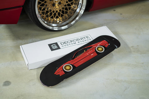Ferrari car skate deck wall art