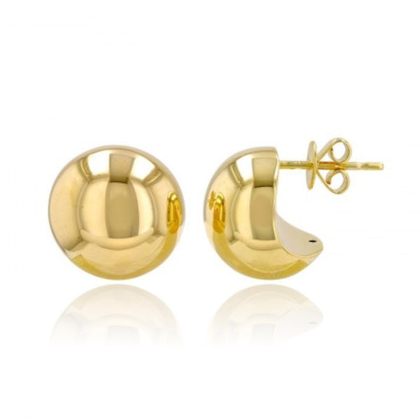 Image of Golden Round Earrings