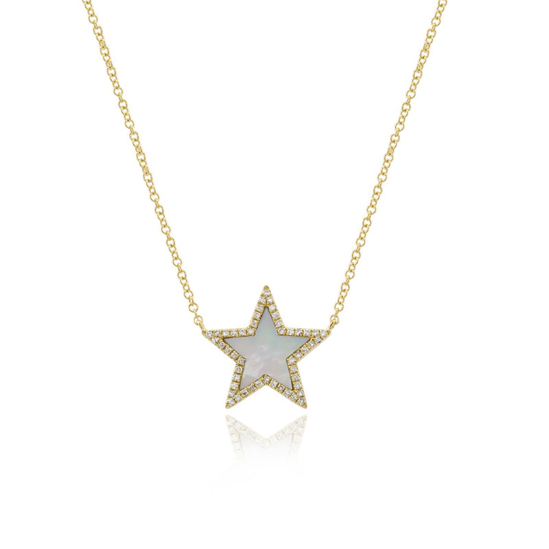 Image of Stone Pave Star Necklace