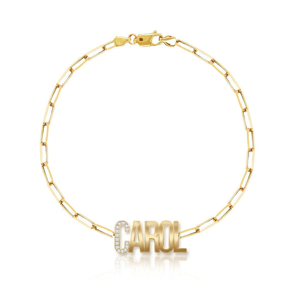 Buy Personalized Name Gold Bracelets – Alev Jewelry