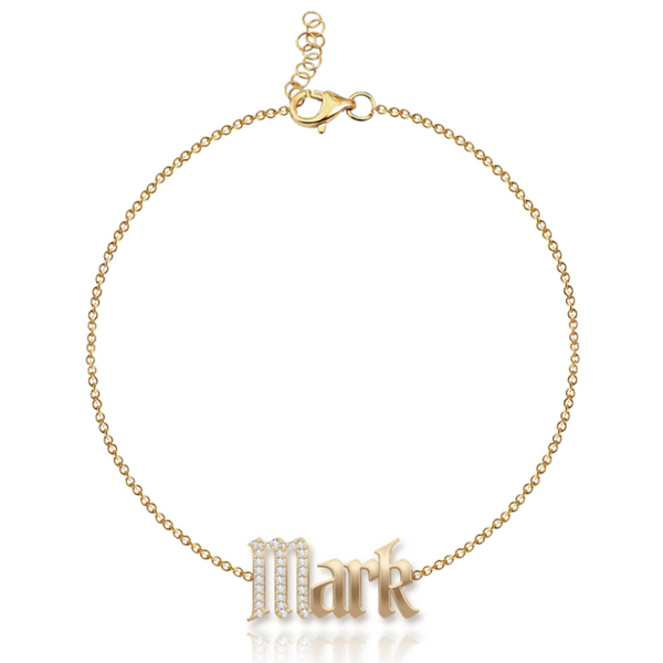 Buy Personalized Name Gold Bracelets – Alev Jewelry