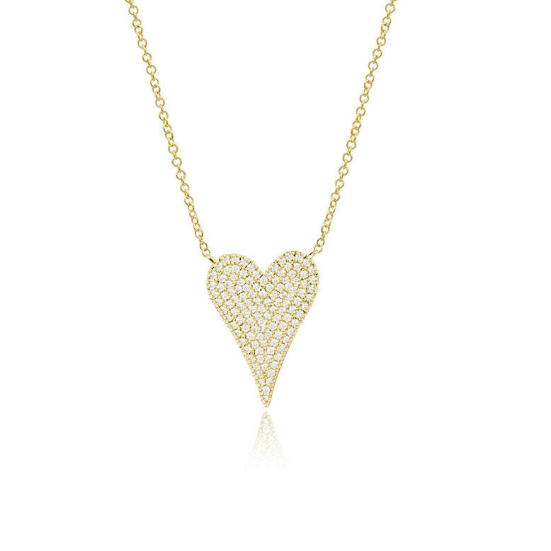 Image of XL Diamond Heart Necklace