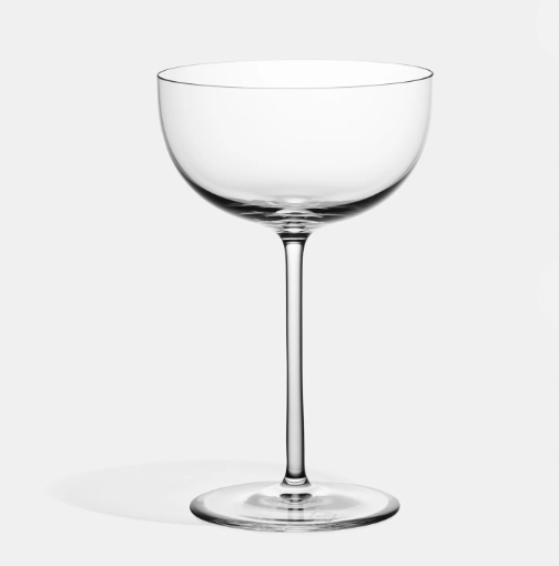 Caskata Celia Ocean & Citrine Coupe Cocktail Glasses Set of 2