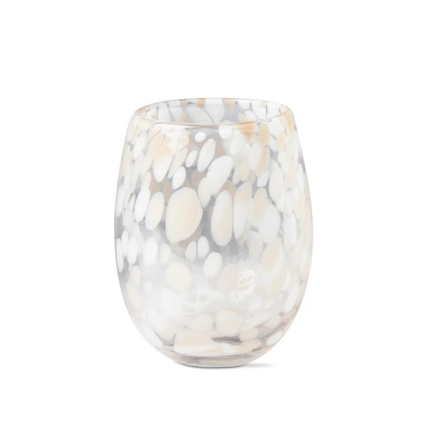 Hobnail Acrylic Stemless Wine Glass Blue 15 oz – Current Home NY