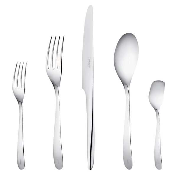 Christofle Albi Flatware Set for 12 People (48 Pieces) Stainless Steel