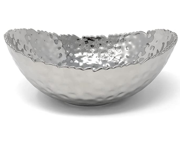 Found & Fable Silver Glass Gems Bowl Filler, 38oz