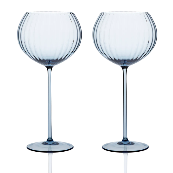 Caskata Celia Rose & Mocha Coupe Cocktail Glasses, Set of 2