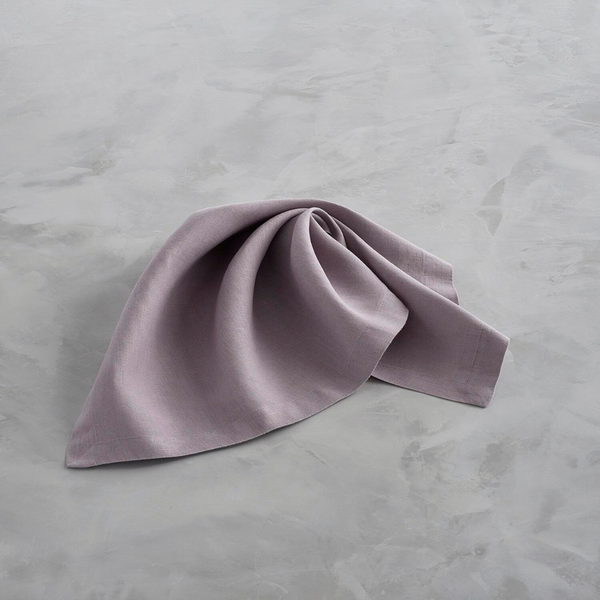 Kim Seybert Knotted Edge Napkin in White - Lilac & Blue - Set of 4