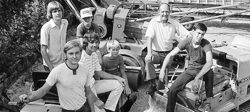 A man with his six sons.