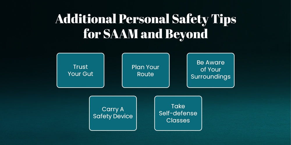 Additional Personal Safety Tips for SAAM and Beyond
