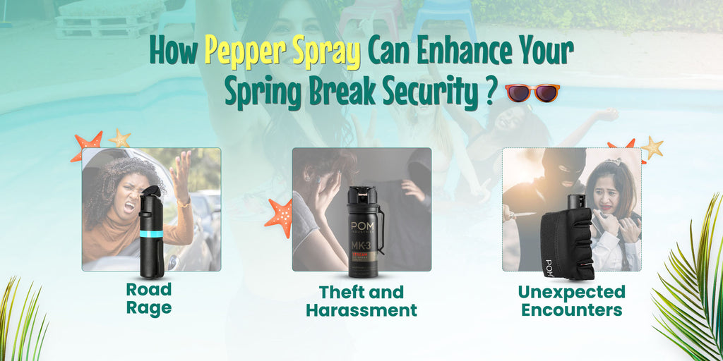 Staying alert and aware of your surroundings is crucial for a safe Spring Break.  Here's how to stay street-smart: Limit Your Belongings Don't carry valuables you don't need. Keep your wallet or purse secure, preferably in a front pocket or a cross-body bag. Beware of Pickpockets Crowded areas are prime pickpocketing spots. Be extra vigilant in lines, at festivals, or on public transport. Trust Your Gut If a situation feels off, it probably is. Avoid sketchy areas, don't accept drinks from strangers, and don't be afraid to walk away from uncomfortable situations.  Suggested Post: Safety Precautions and Tips for Thrill-Seekers on Winter Outdoor Adventures  How Pepper Spray Can Enhance Your Spring Break Security