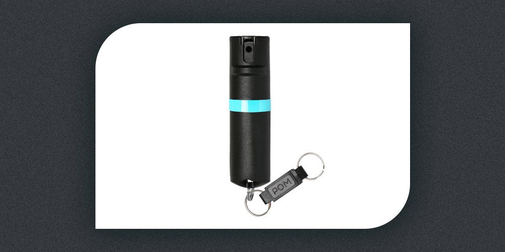 POM Pepper Spray Snap Keychain