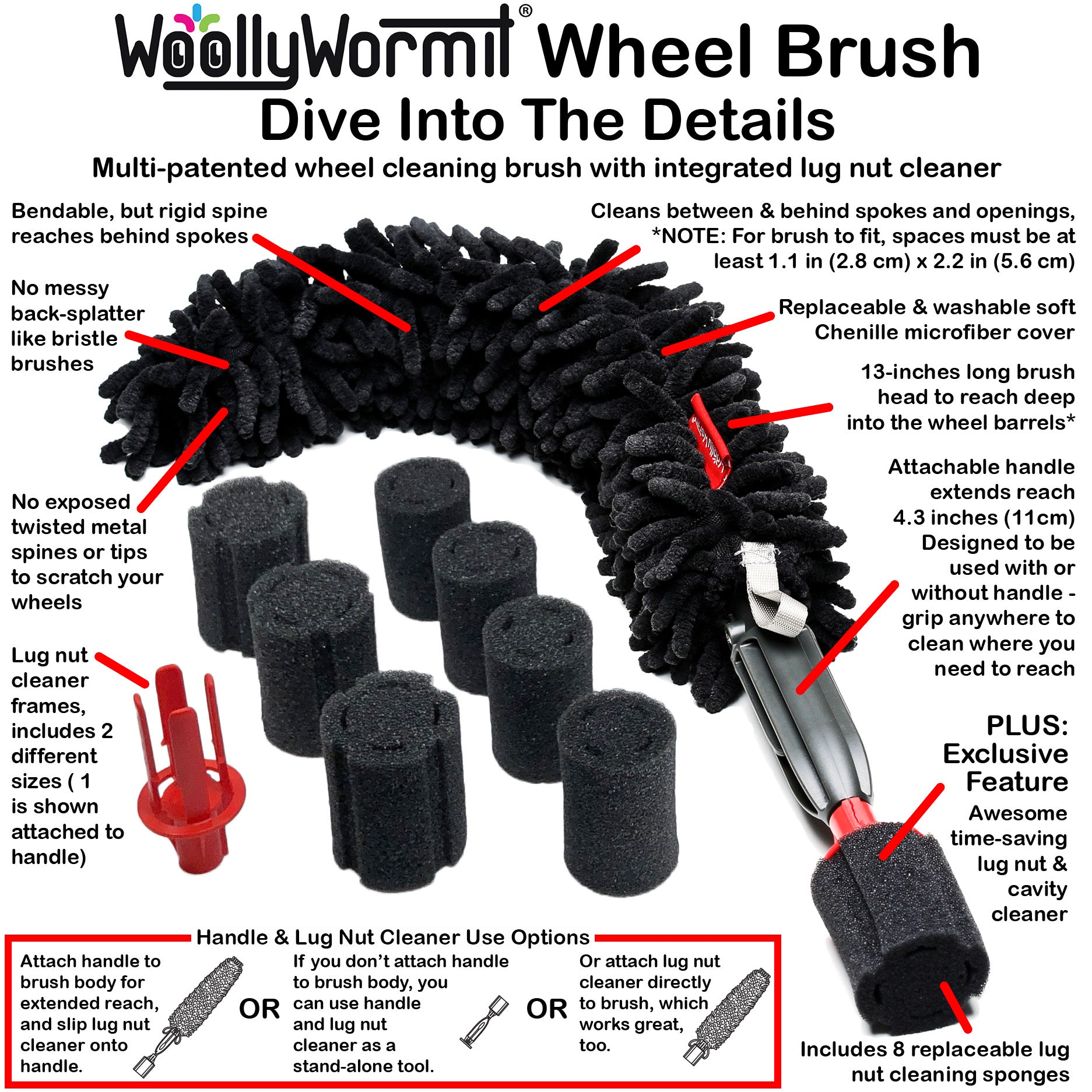Wheel Woolie 3 Piece Caliper Cleaning Kit