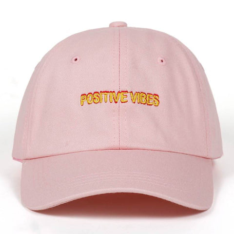 Positive Vibes Dad Hat Embroidered Baseball Cap – Jersey Junkiez