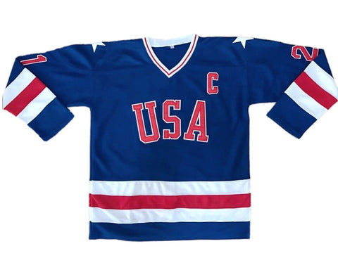 Mike Eruzione Miracle On Ice Team Usa Hockey Jersey Jersey Junkiez