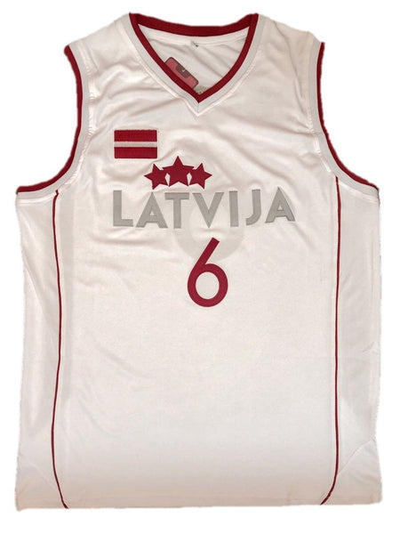 porzingis latvia national team jersey