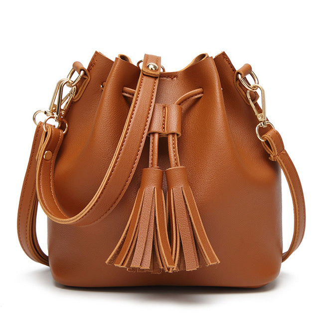 bucket tassel bag