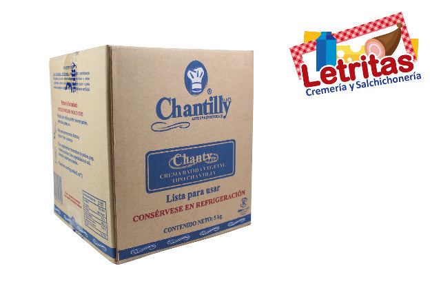 Crema Batida Vegetal Chantilly 5 Kg Letritasonline