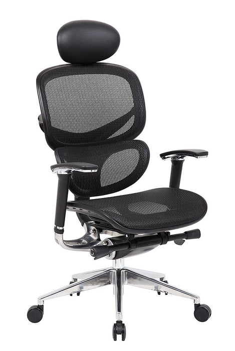Adjustable Office Desk Chair Fabric Seat Cushion W Headset