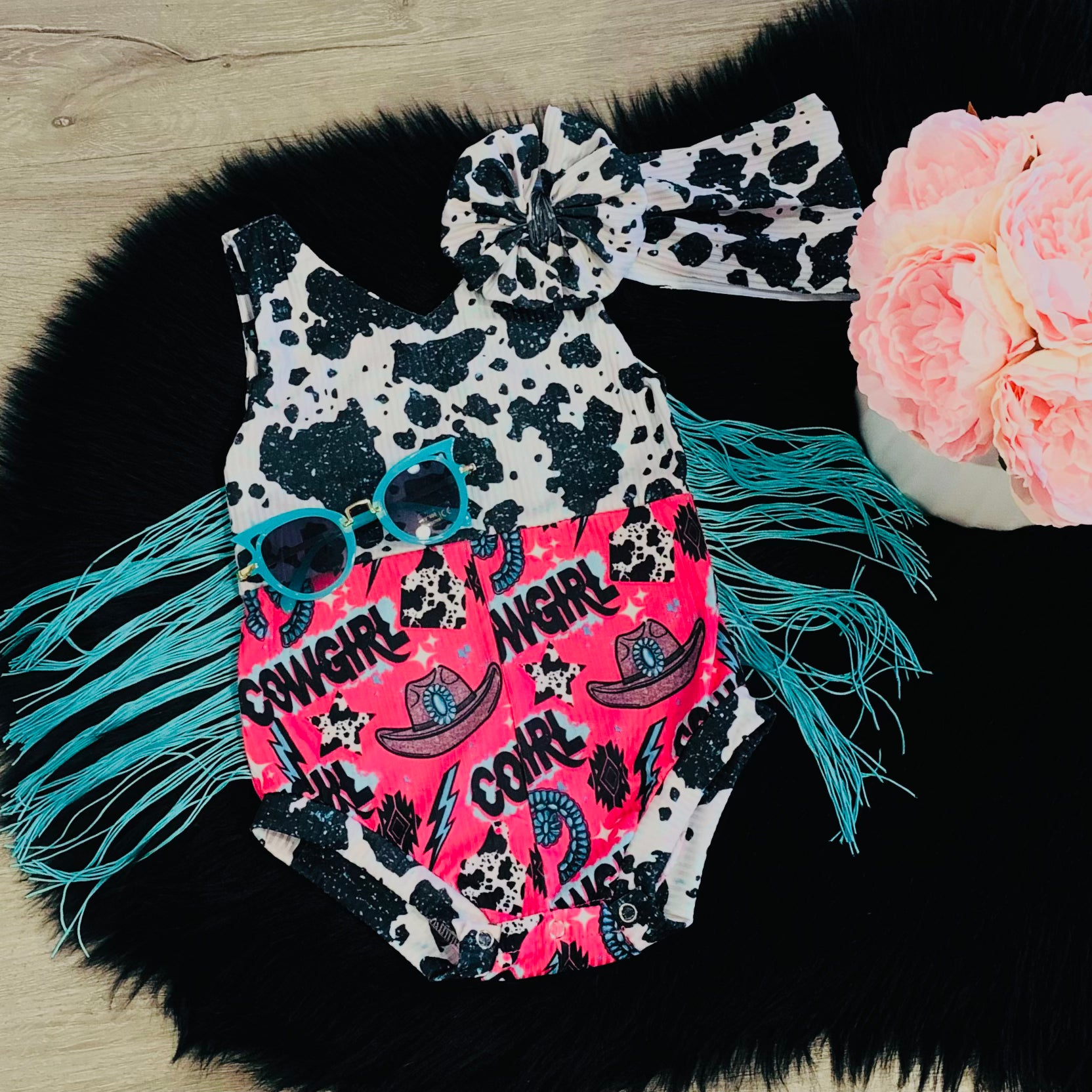 Cowgirl Fringe Romper