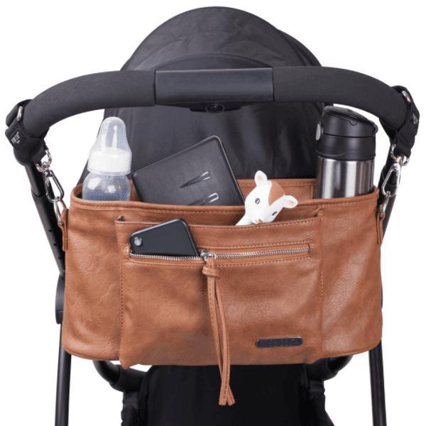 leather pram caddy